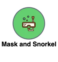Tiki Expedition Tours 9 Icon for snorkel equipment included in the tour.