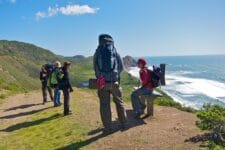 A group of backpackers